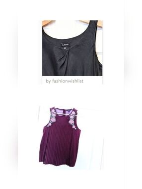 Bundle: 2 Sleeveless Occasion /Party / Career 2 Pc. Tops. Size Medium.